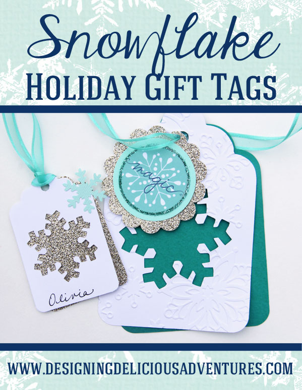 Hand Stamped Gift Tags  Snowflake Designs - Happy Hour Projects